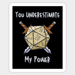 You Underestimate My Power - meme crossover Sticker